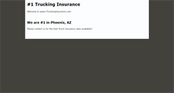 Desktop Screenshot of 1truckinsurance.com