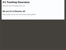 Tablet Screenshot of 1truckinsurance.com